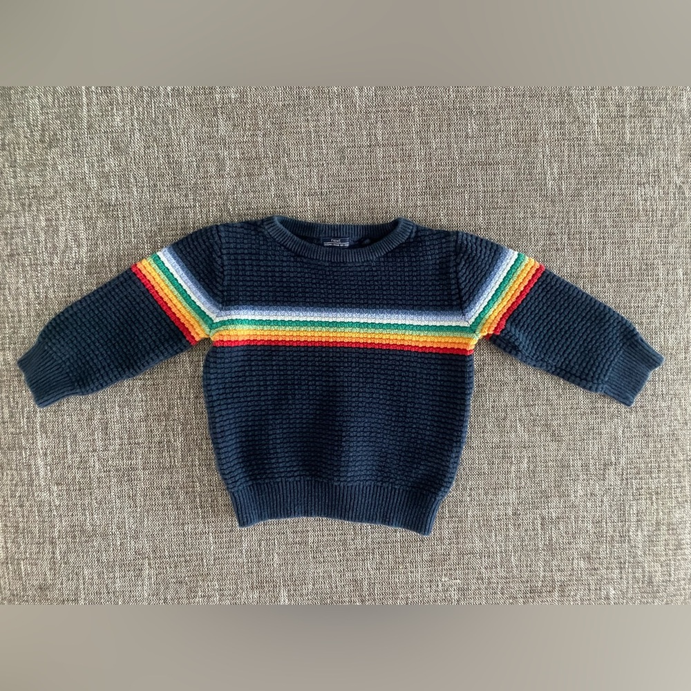 Next US Kid Toddler Rainbow 100% Cotton Sweater